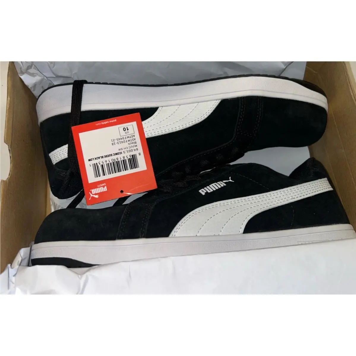 Puma shoes - Puma Safety Footwear - Safety Footwear - Black Suede 9