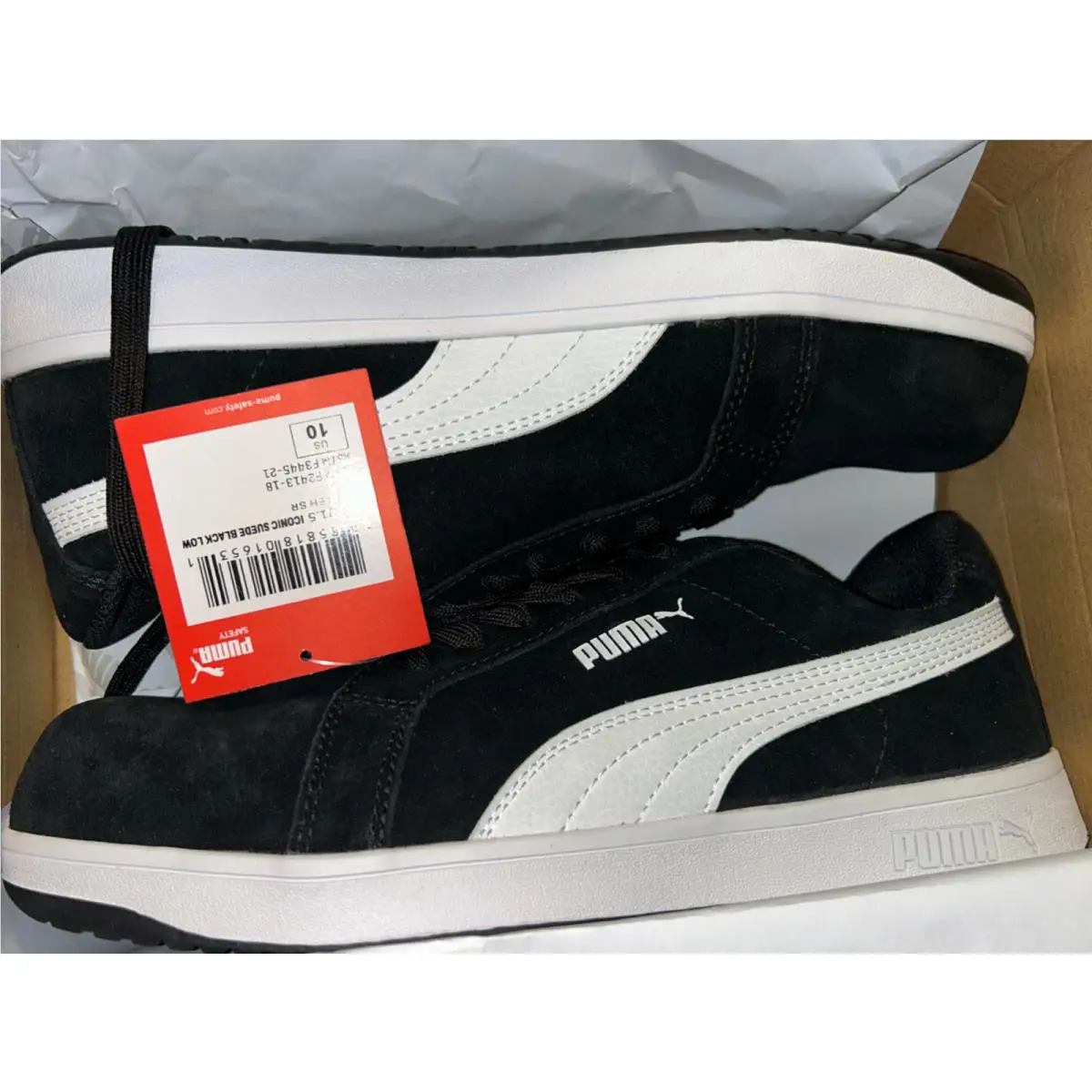 Puma shoes - Puma Safety Footwear - Safety Footwear - Black Suede 3