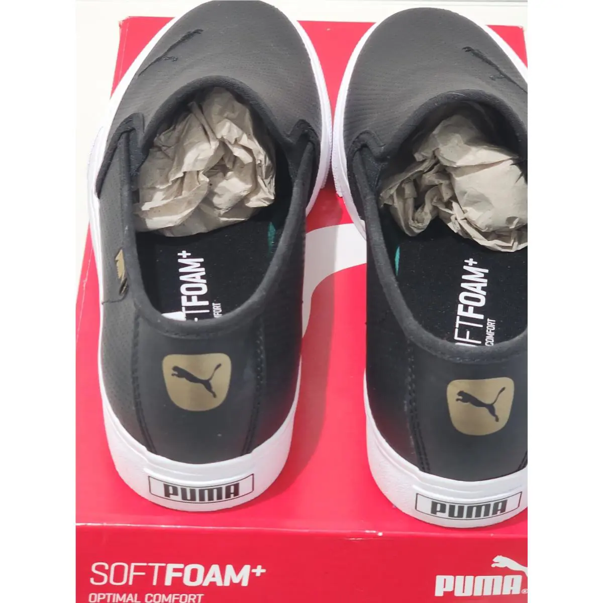 Puma shoes - Bari Slip On Cat L Wns - 374607-01 - Black / Gold 3