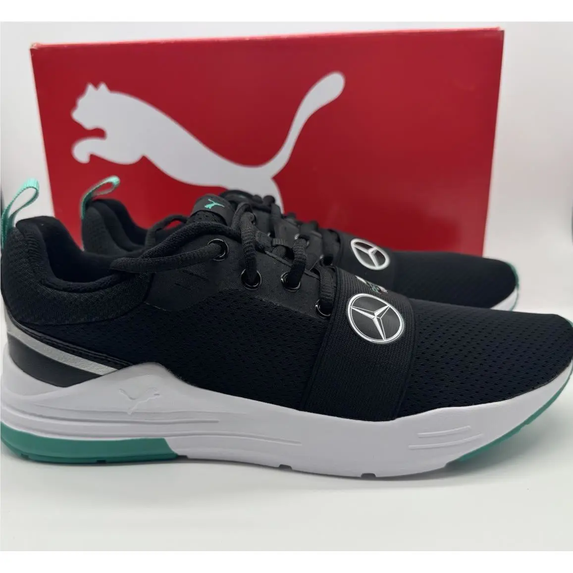 Puma shoes - Black Green 2