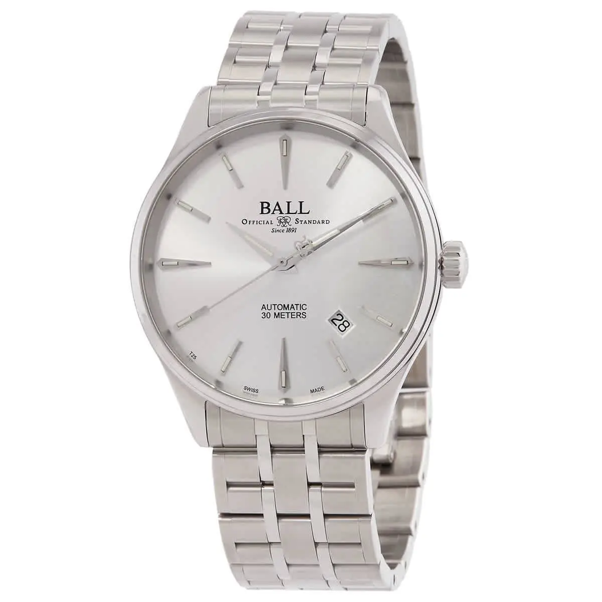 Ball Trainmaster Legend Automatic Silver Dial Watch NM9080D-S1J-SL