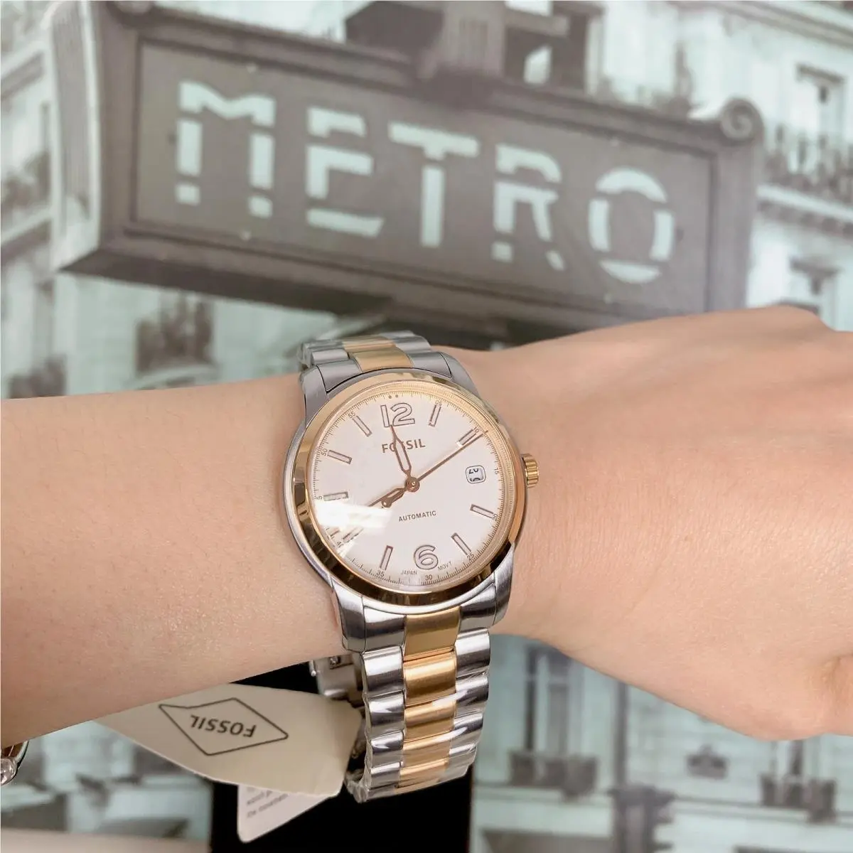 Fossil ME3227 Heritage Automatic Two-tone Stainless Steel Watch