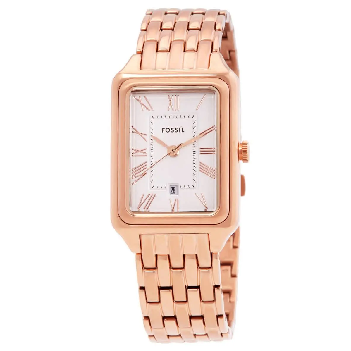 Fossil Raquel Quartz White Dial Ladies Watch ES5271 - White, Dial: White, Band: Gold-tone