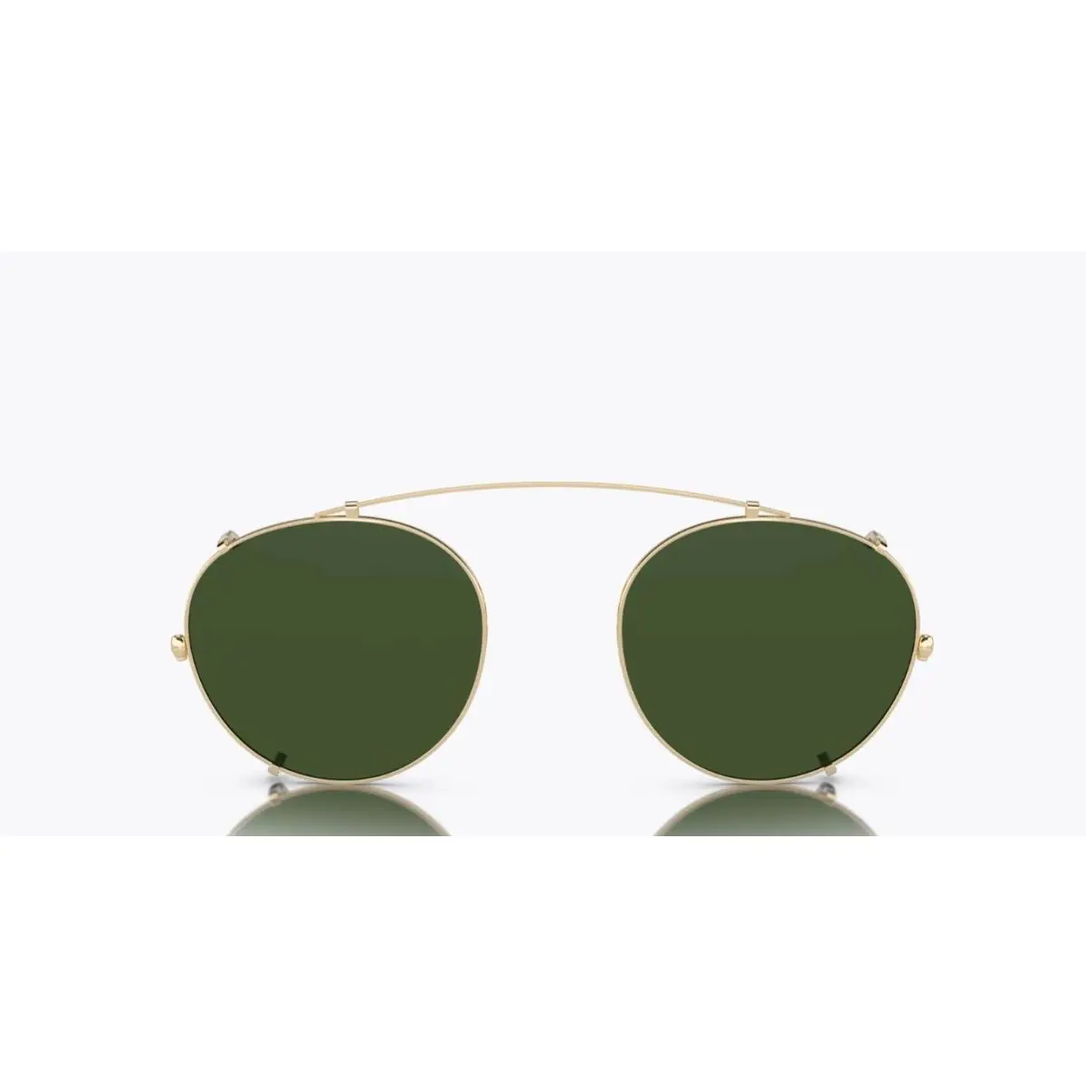 Oliver Peoples Coleridge OV1186C Clip-on Sunglass Glossy Gold Green 50mm W/case
