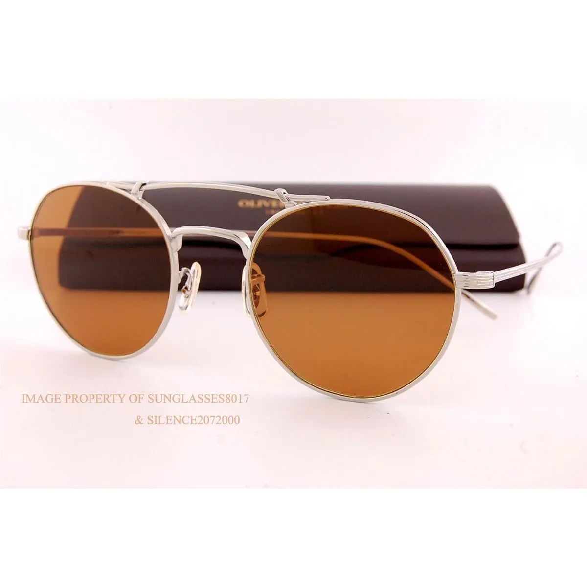 Oliver Peoples Sunglasses Reymont OV 1309/ST 503653 Silver/cognac