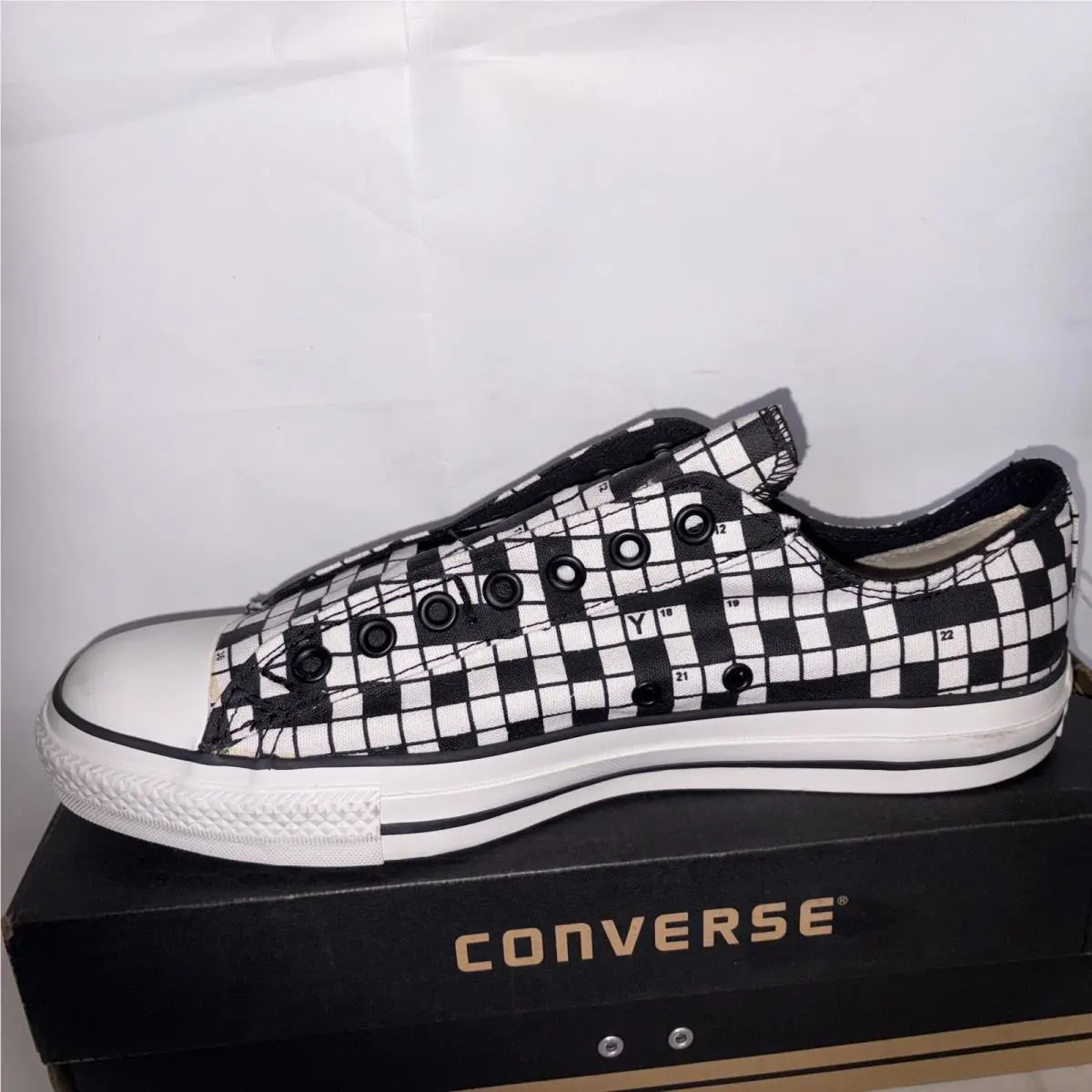 Converse shoes - CONVERSE ALL STAR CROSSWORD - ALL STAR CROSSWORD - 100240F - BLACK / WHITE CHECKER 1