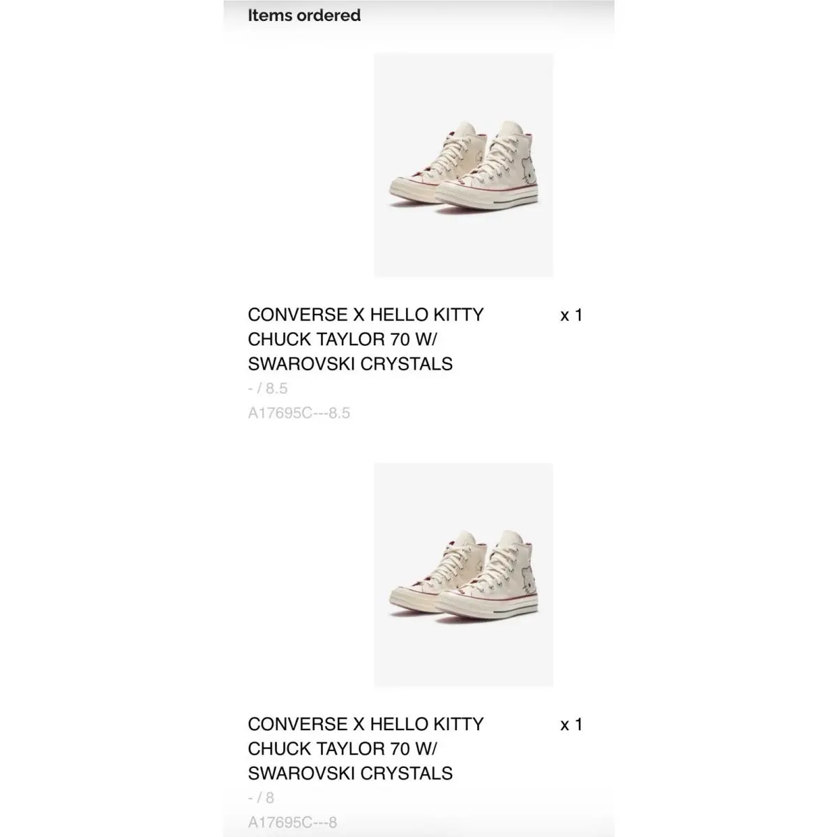 Converse shoes - Hello Kitty Swarovski - Hello Kitty Swarovski - White 6