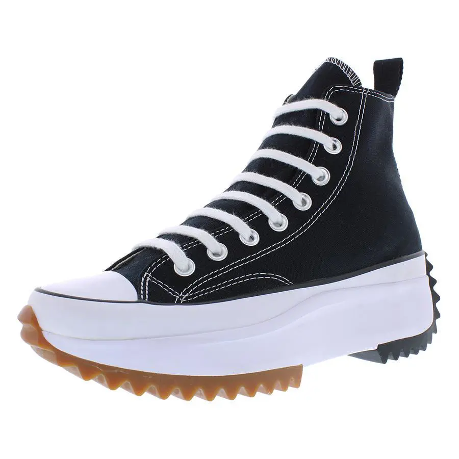 Converse Run Star Hike High Top Unisex Shoes Size 5 Color: Black/white/gum - Black/White/Gum, Main: Black