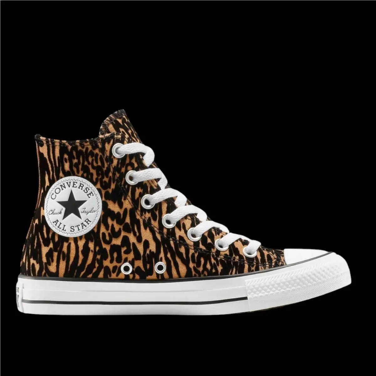 Converse Chuck Taylor All Star Sneakers Womens 7 Animal Print Velvet Burnout