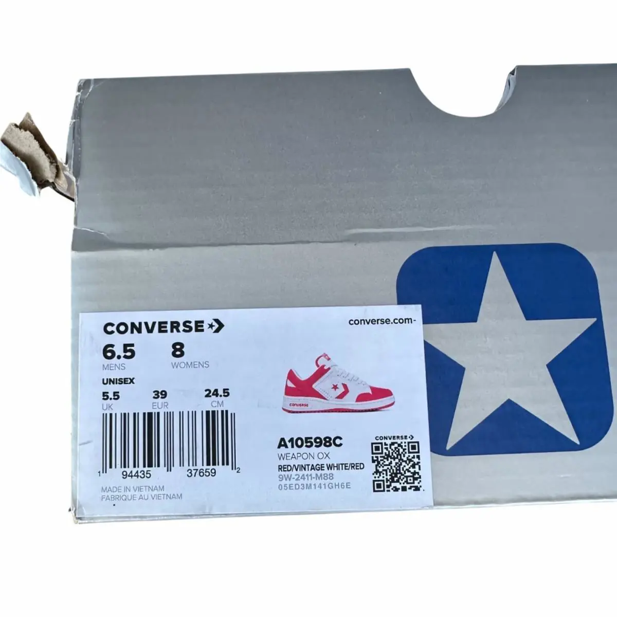 Converse shoes - Converse Weapon - Weapon - A10598C - Red (UPC: 194435376592) 11