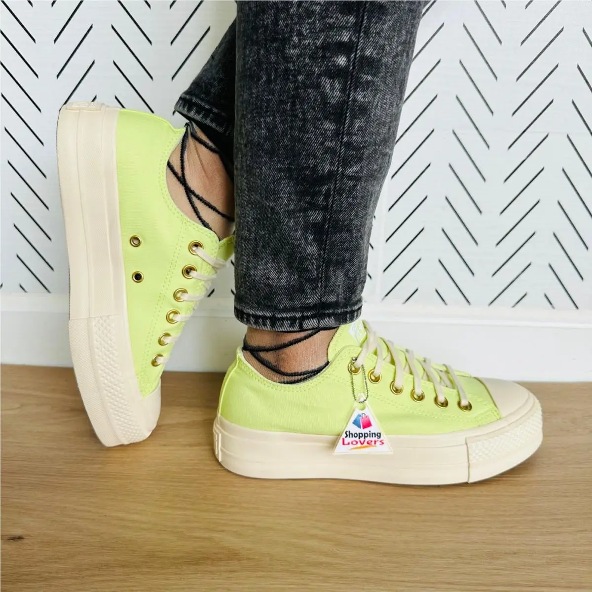 ⭐converse Chuck Taylor All Star Lift Platform Sz 7 Women`s Shoes Green A09913F⭐