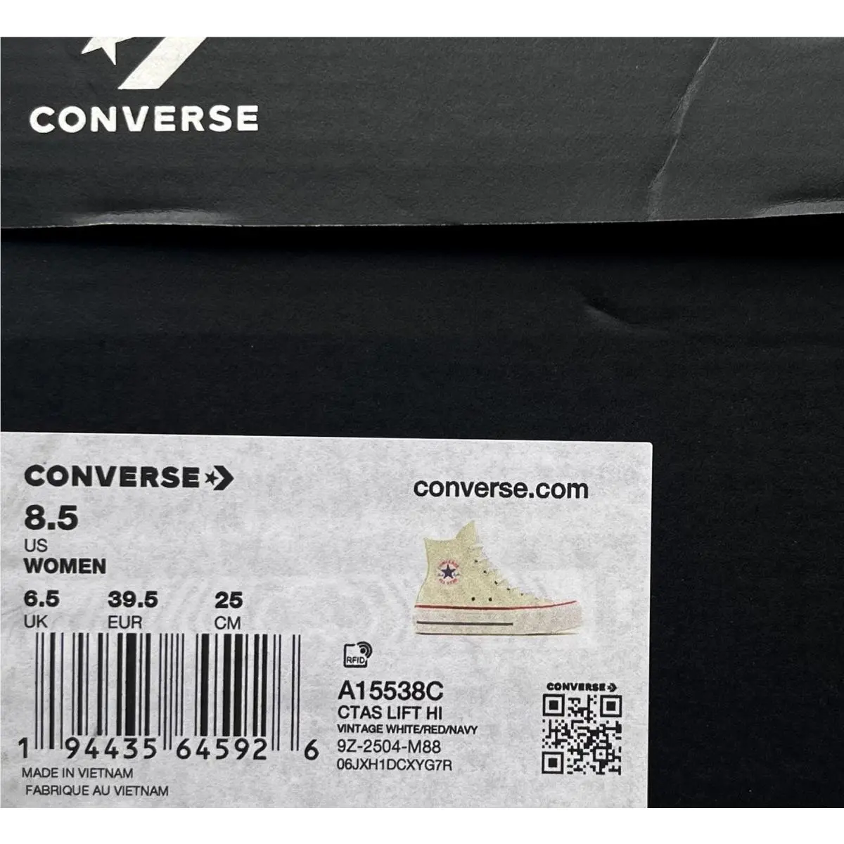 Converse shoes - Chuck Taylor All Star Lift - A15538C - White (UPC: 194435645926) 8