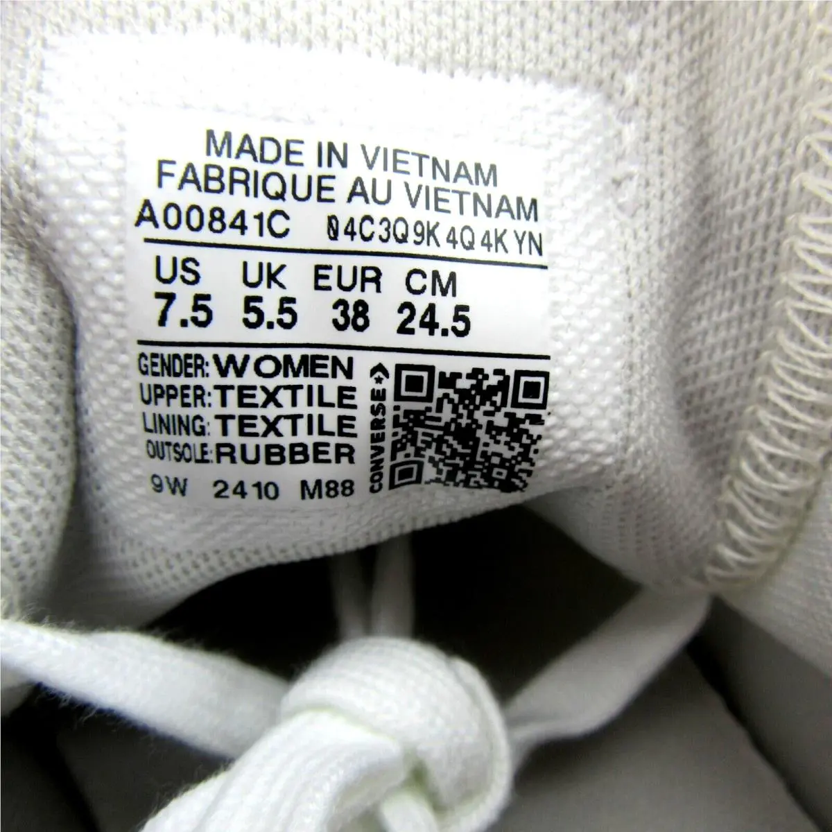 Converse shoes - Converse Chuck Taylor All Star OX - A00841C - White (UPC: 194433743259) 11