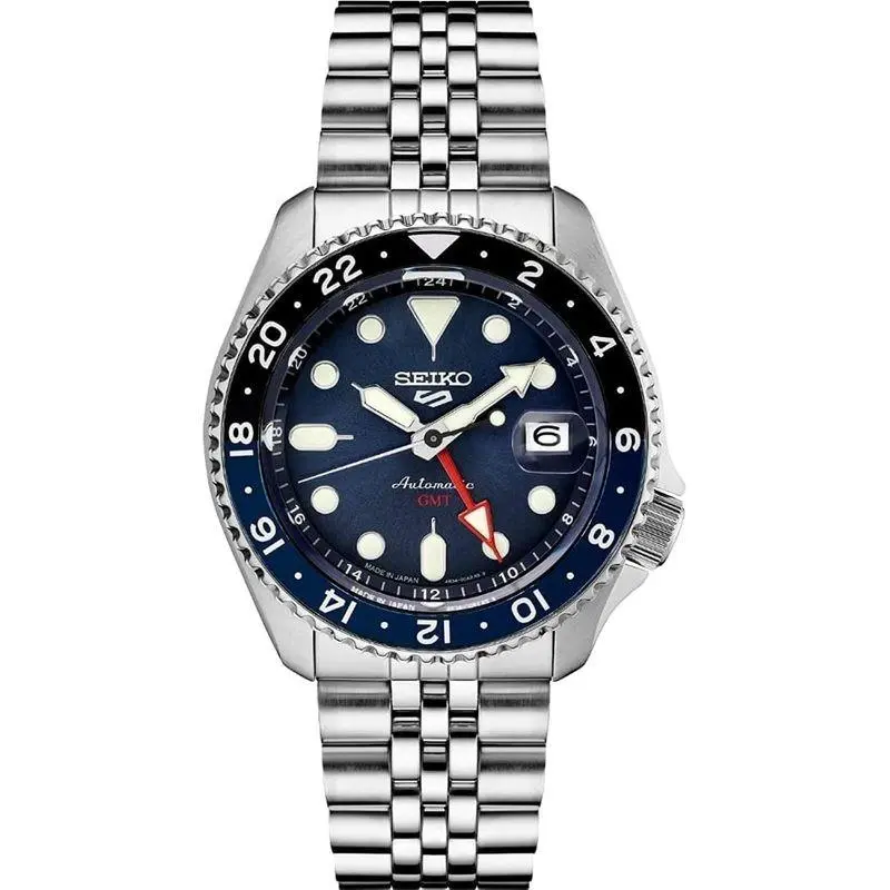 Seiko 5 Sports Skx Sports Style Gmt Series 42.5mm Men`s Watch - Blue Dial