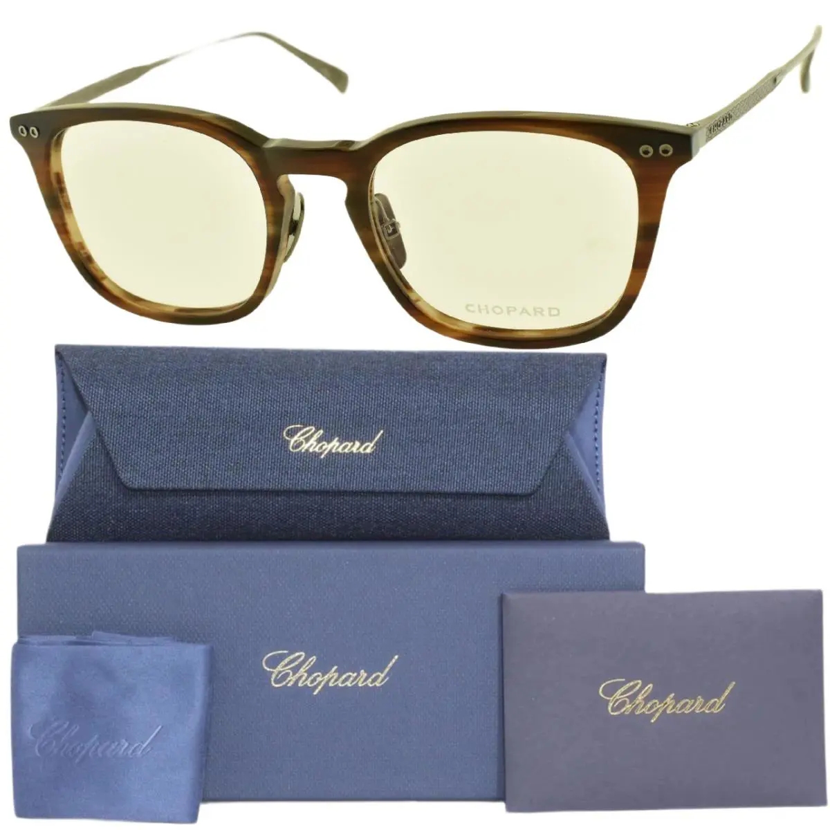Chopard VCH248 06XE 50-20-145 Brown Square Full Rim Unisex Optical Frame
