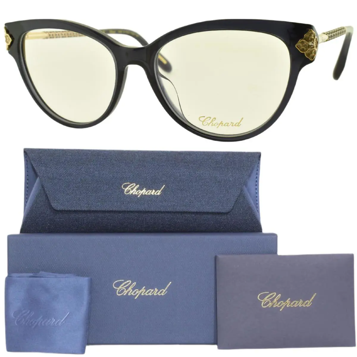 Chopard VCH332S 06LA 54-16-140 Blue Oval Full Rim Womens Optical Frame