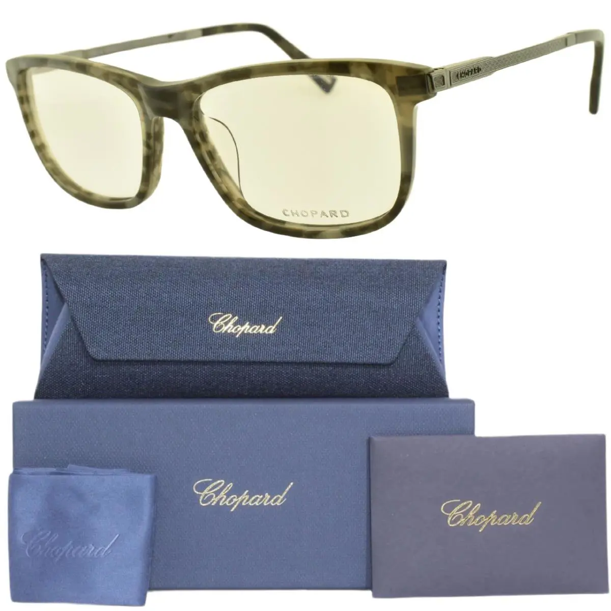 Chopard VCH202 096N 55-17-145 Tortoiseshell Full Rim Titanium Optical Frame