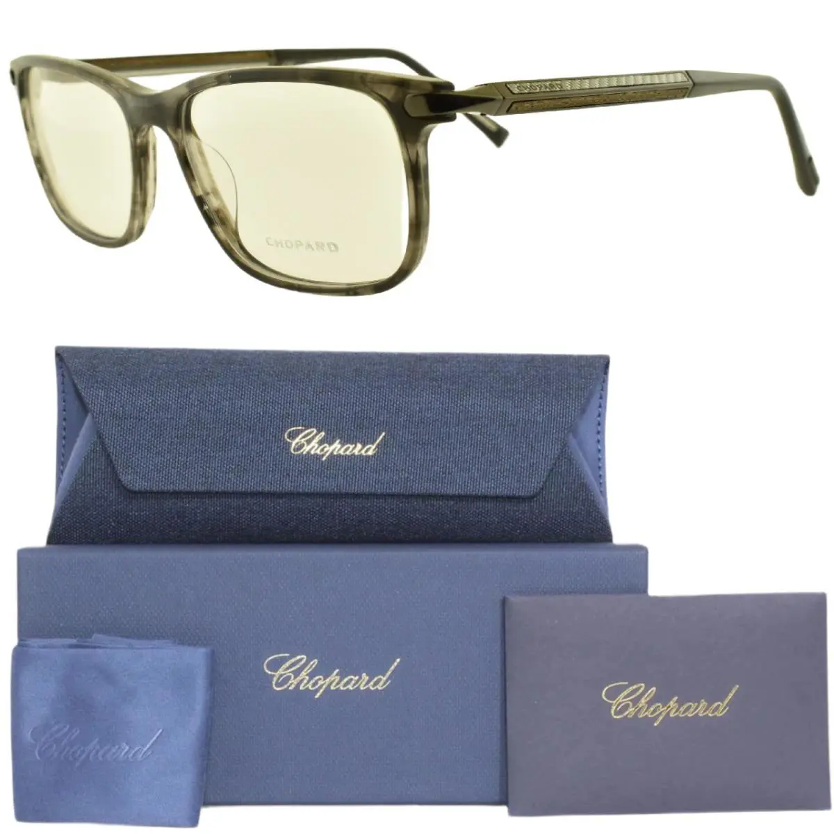 Chopard VCH249 06BZ 55-17-140 Grey Rectangle Full Rim Unisex Optical Frame
