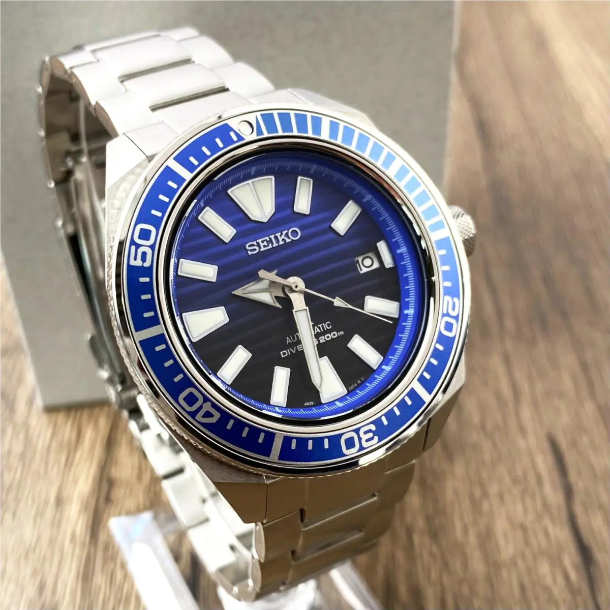 Seiko Prospex Sea SRPC93 Automatic Blue Dial Men`s Stainless Steel Watch 43.8mm