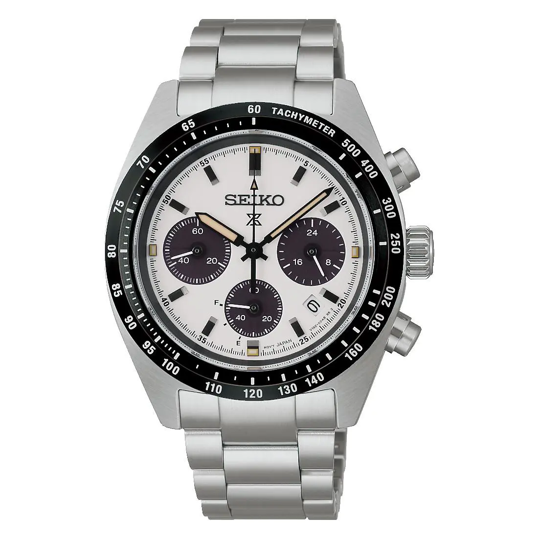 Seiko Prospex Solar Chronograph 39mm White Dial Watch SSC961
