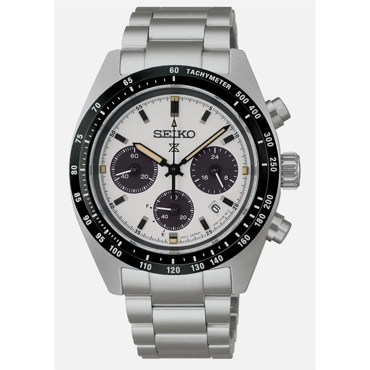 Seiko Prospex Solar Chronograph 39mm White Dial Watch SSC961