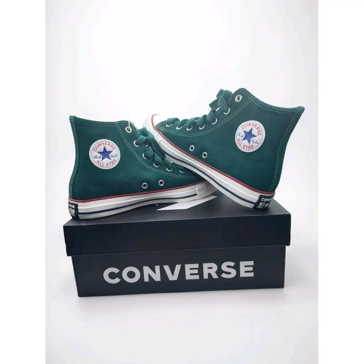 Converse Chuck Taylor Ctas Hi Green Suede Leather Kids 5 A11983C