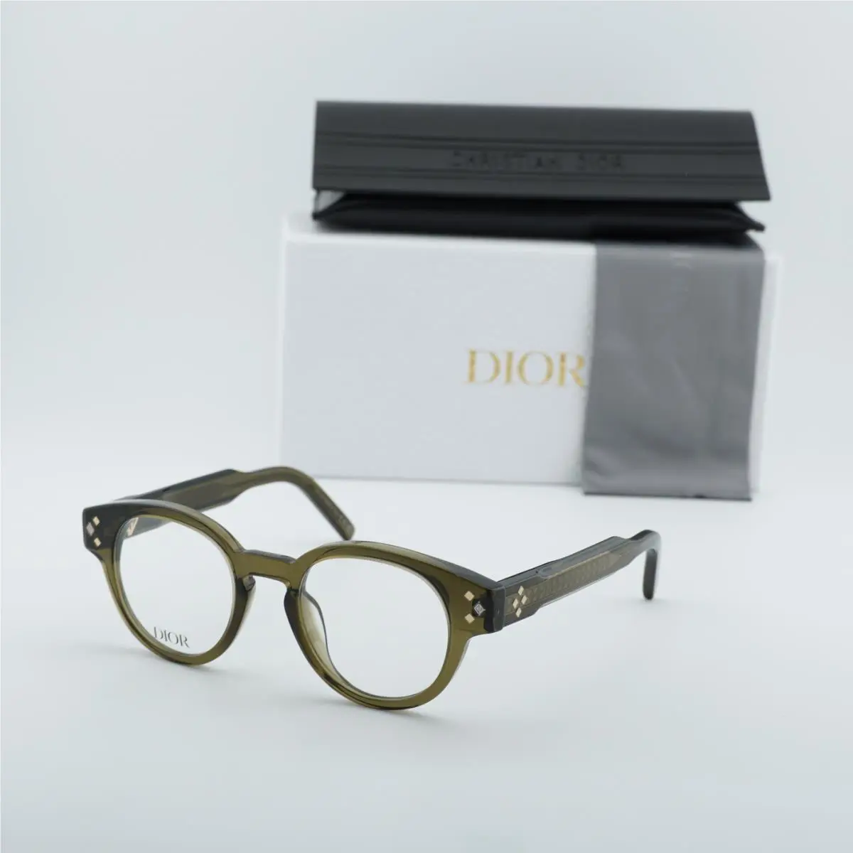 CD Diamondo R1I 5500 Shiny Green 48mm Eyeglasses by Dior