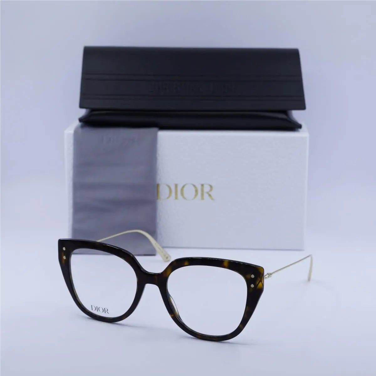 Missdioro B4I 2200 Havana/gold 53mm Eyeglasses by Dior