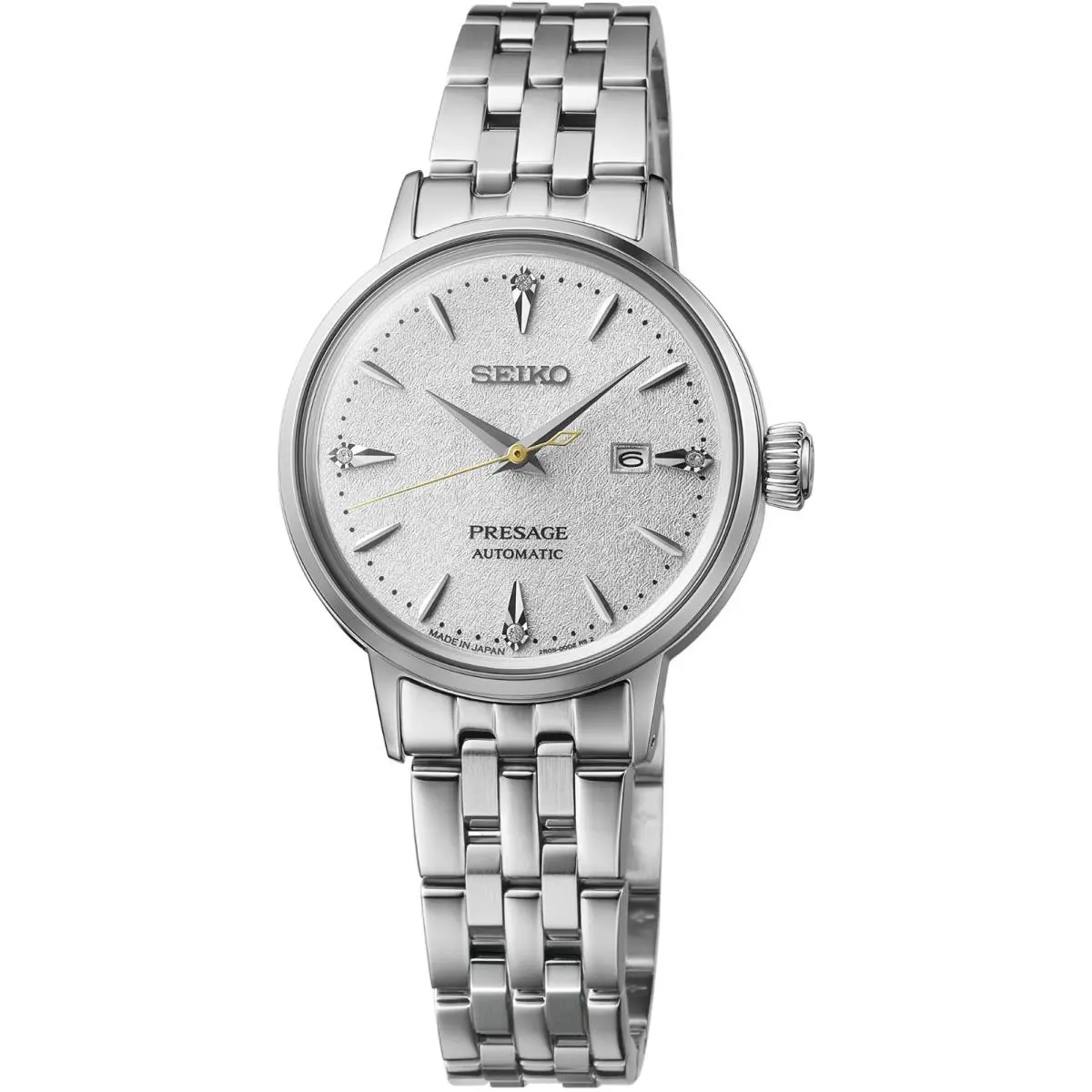 Presage Cocktail Time Stainless Steel Automatic White Women`s Watch SRE017 by Seiko