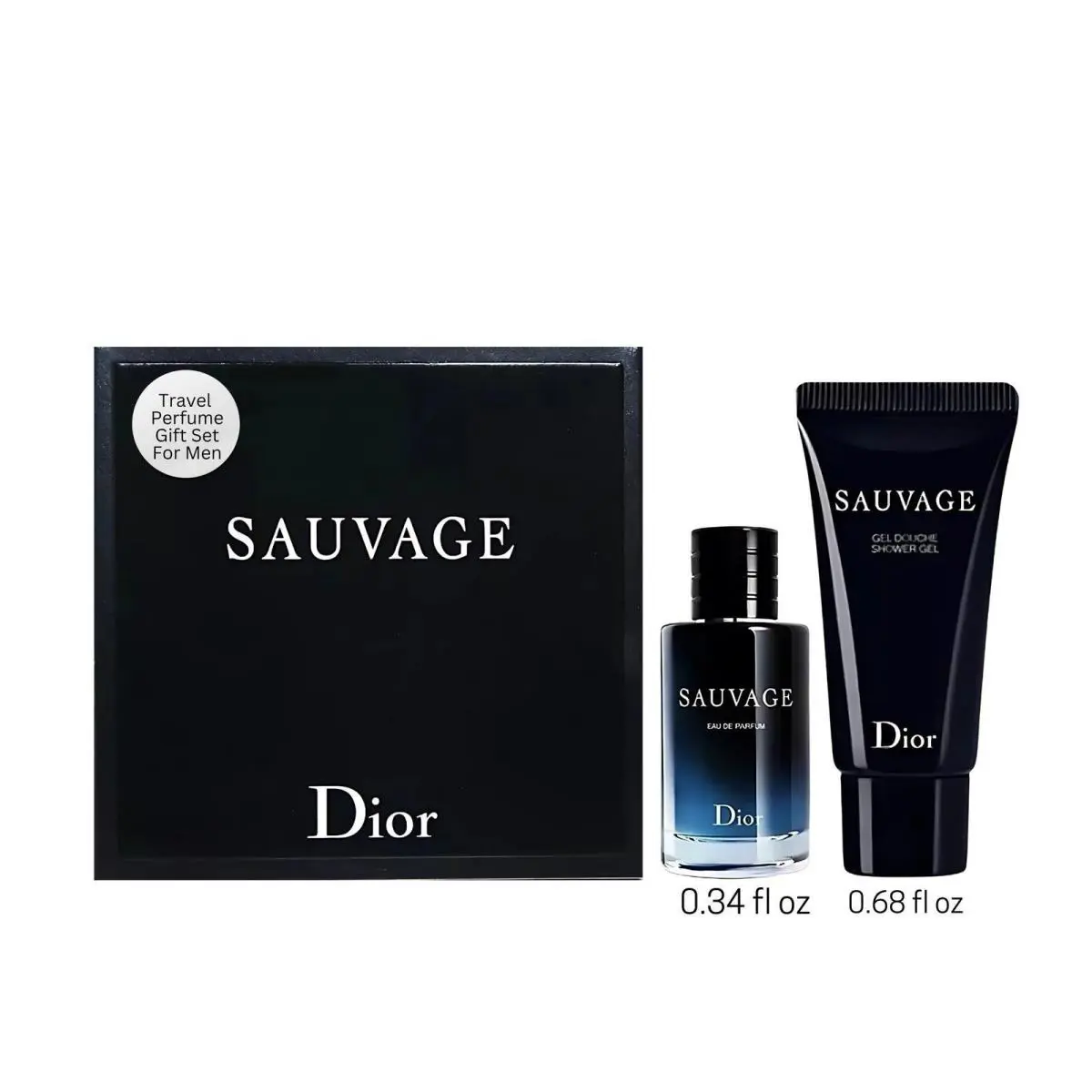 Sauvage Perfume Shower Gel Men Travel Mini Set Perfume 10 ML / by Dior