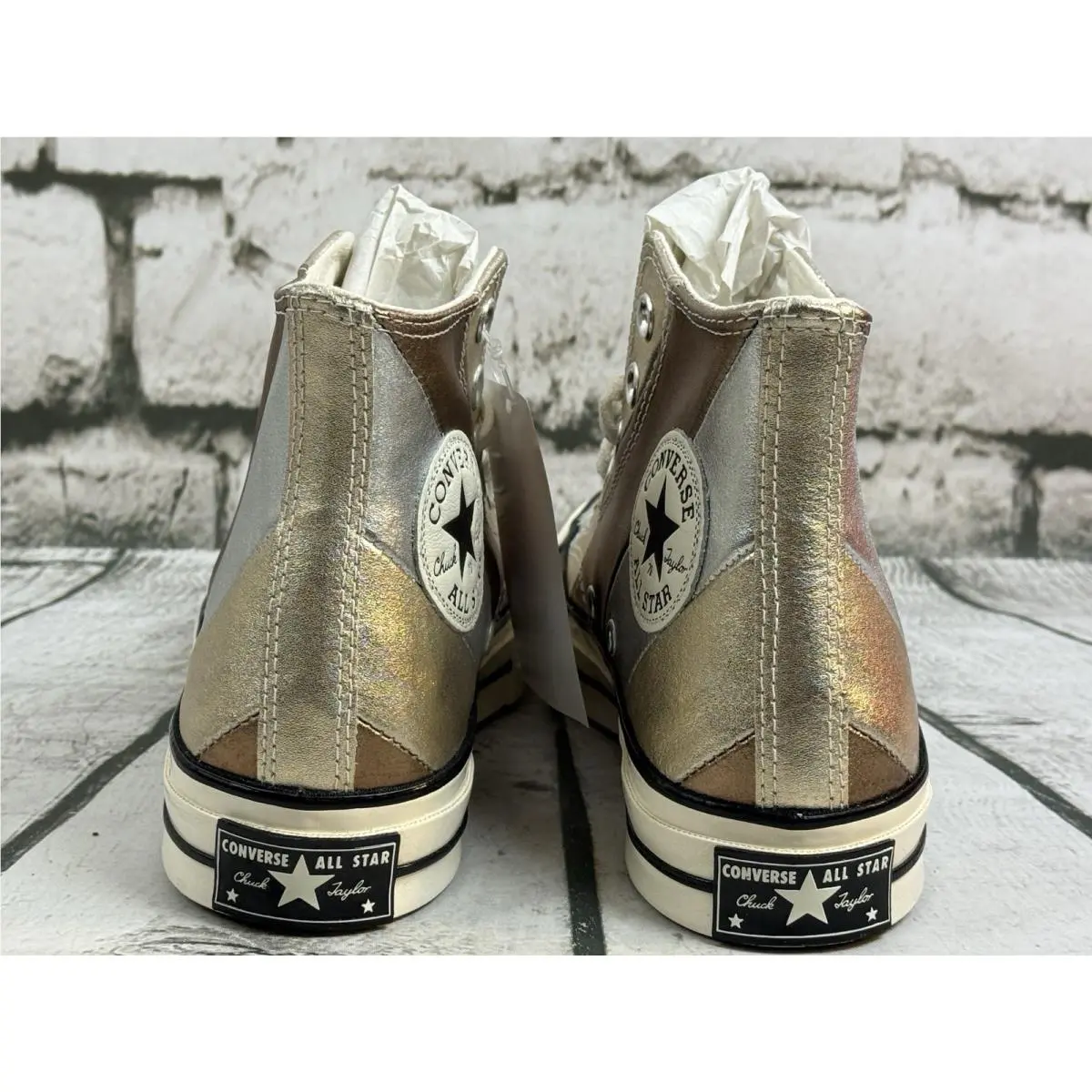 Converse shoes - Converse Chuck Taylor 70 Hi - 565882C - Silver, Bronze and Gold, Manufacturer: Pure Silver/Egret/Black (UPC: 0888757315567) 9
