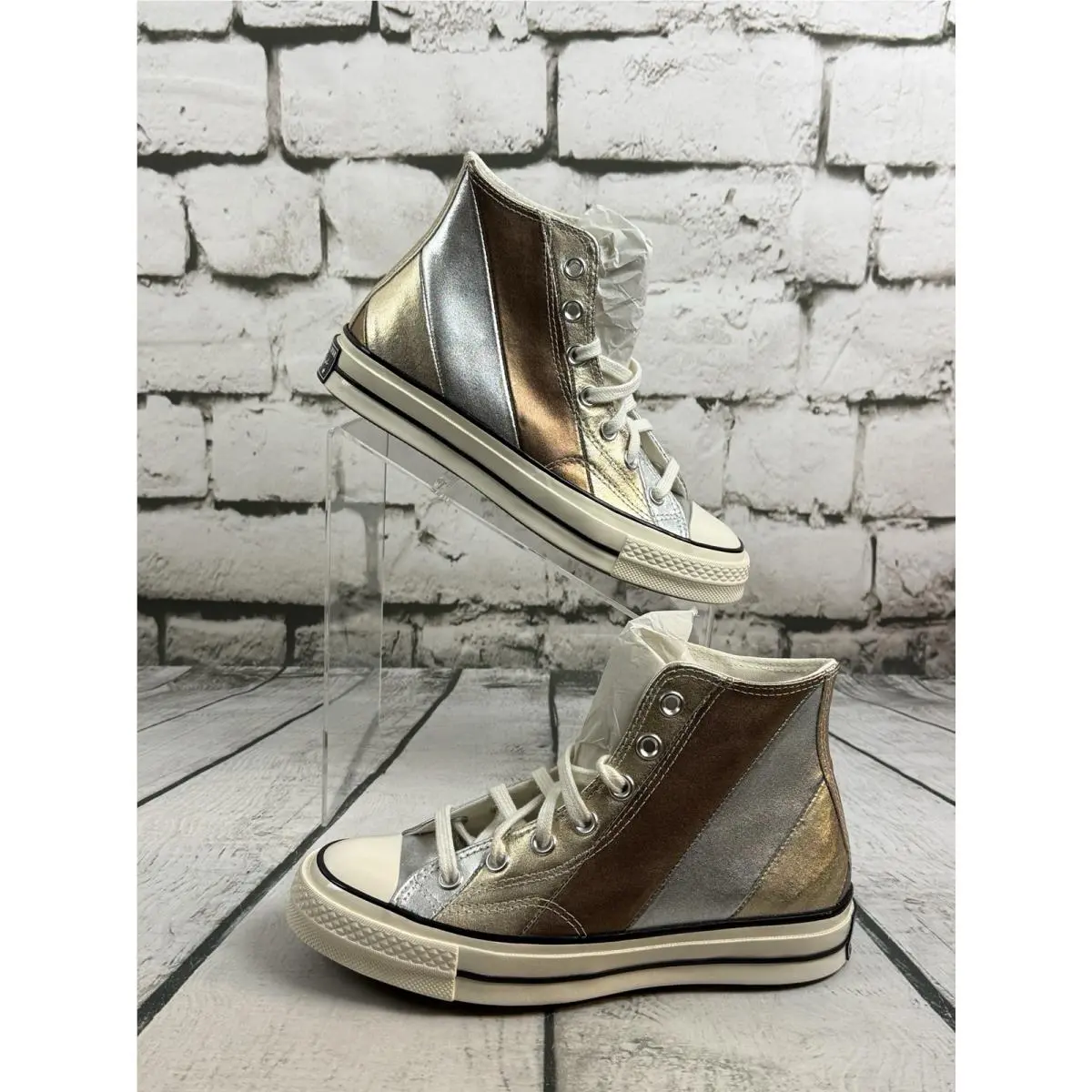 Converse shoes - Converse Chuck Taylor 70 Hi - 565882C - Silver, Bronze and Gold, Manufacturer: Pure Silver/Egret/Black (UPC: 0888757315567) 1