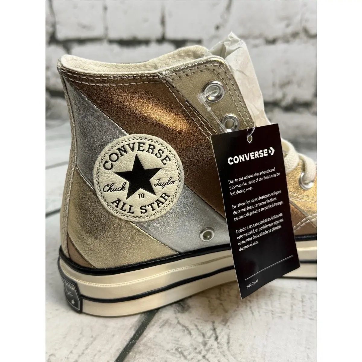 Converse shoes - Converse Chuck Taylor 70 Hi - 565882C - Silver, Bronze and Gold, Manufacturer: Pure Silver/Egret/Black (UPC: 0888757315567) 2