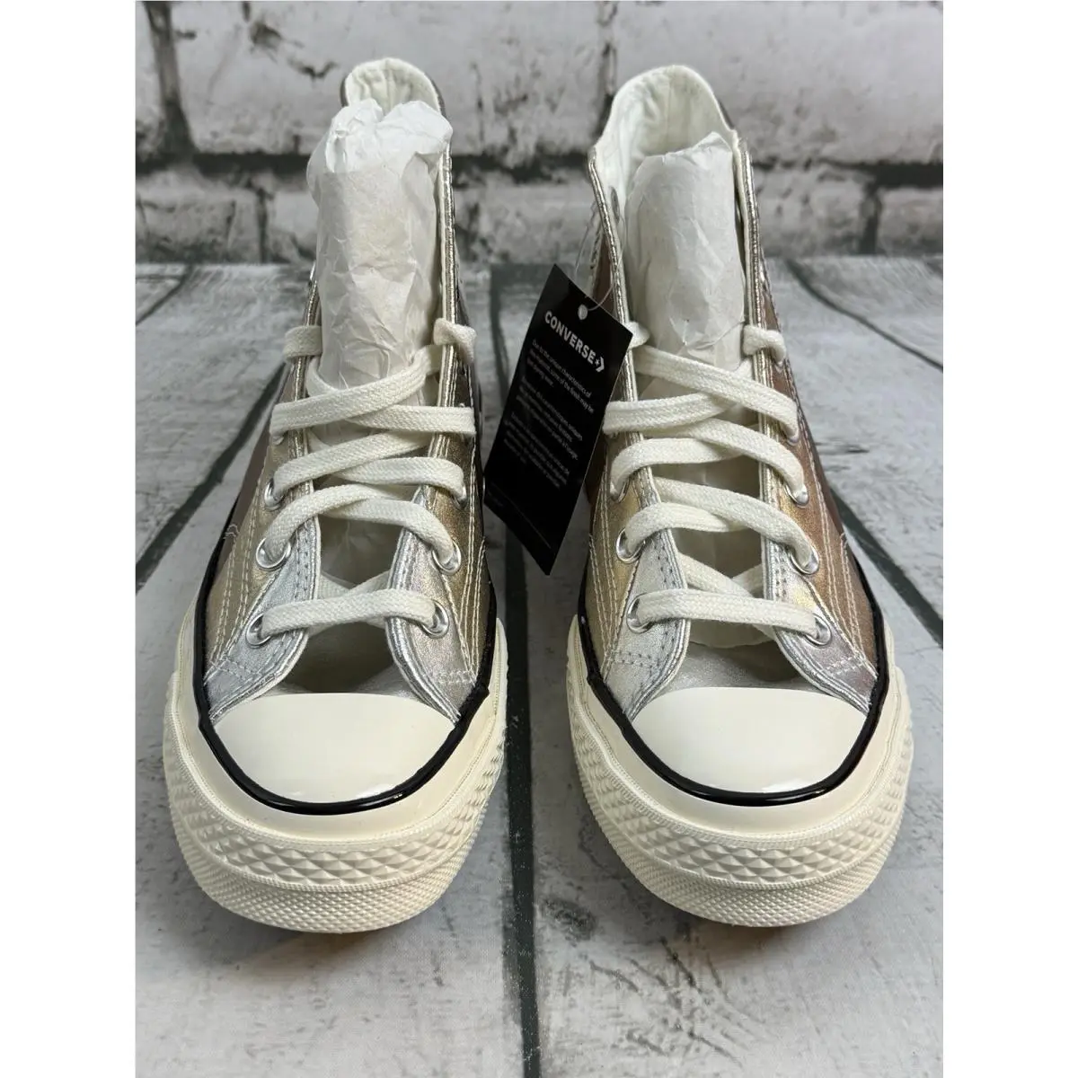Converse shoes - Converse Chuck Taylor 70 Hi - 565882C - Silver, Bronze and Gold, Manufacturer: Pure Silver/Egret/Black (UPC: 0888757315567) 7