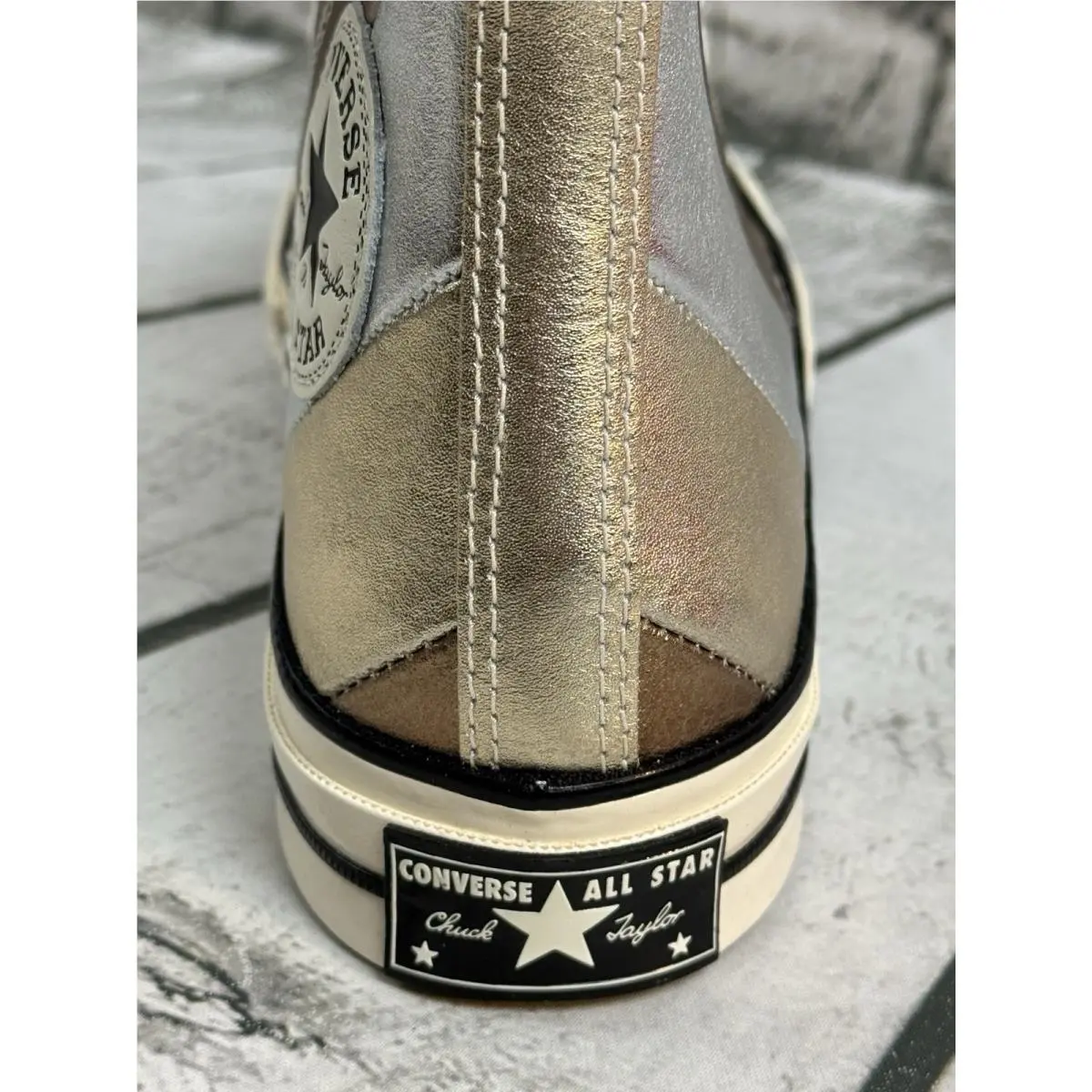 Converse shoes - Converse Chuck Taylor 70 Hi - 565882C - Silver, Bronze and Gold, Manufacturer: Pure Silver/Egret/Black (UPC: 0888757315567) 10