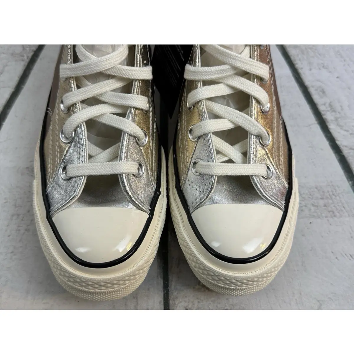 Converse shoes - Converse Chuck Taylor 70 Hi - 565882C - Silver, Bronze and Gold, Manufacturer: Pure Silver/Egret/Black (UPC: 0888757315567) 11