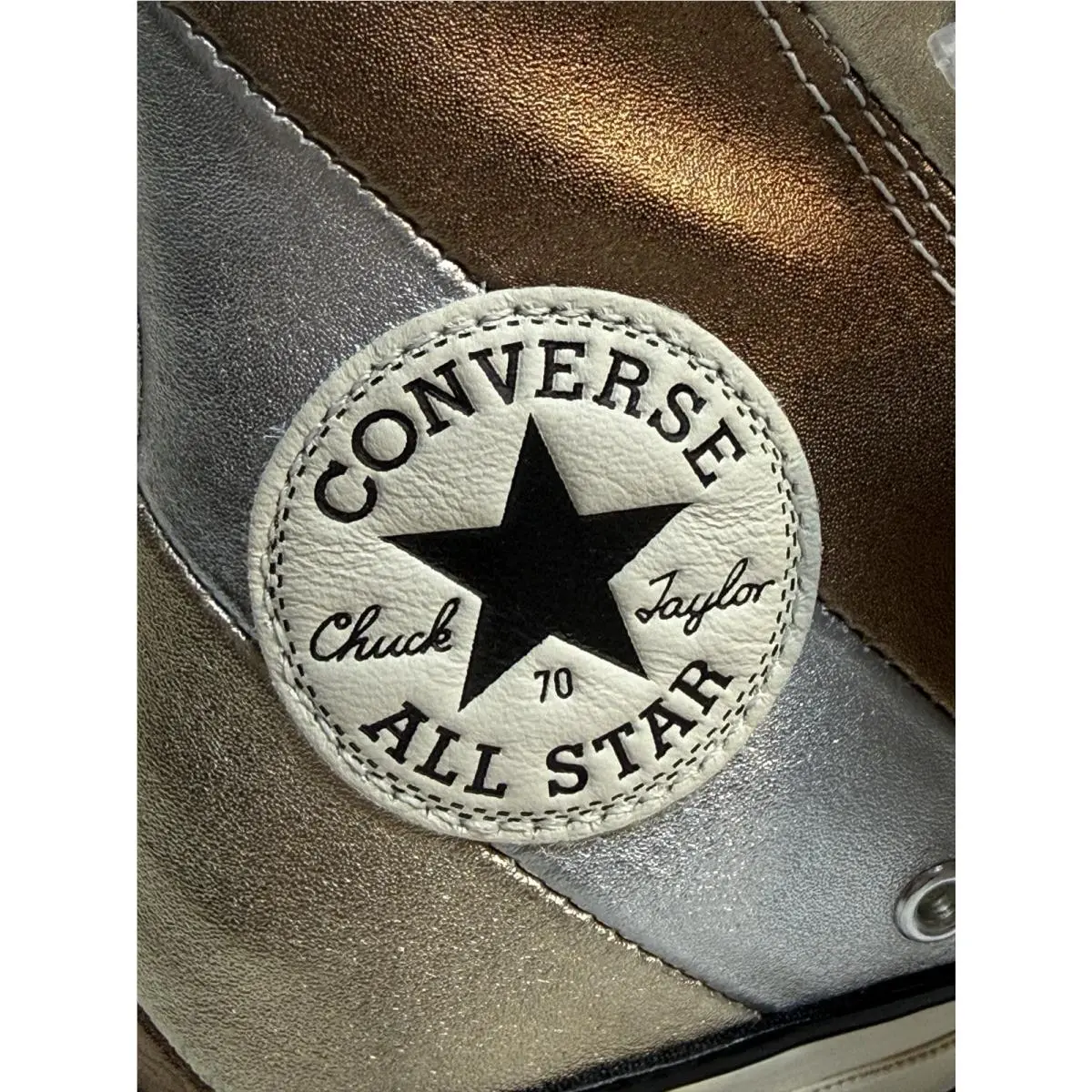 Converse shoes - Converse Chuck Taylor 70 Hi - 565882C - Silver, Bronze and Gold, Manufacturer: Pure Silver/Egret/Black (UPC: 0888757315567) 3