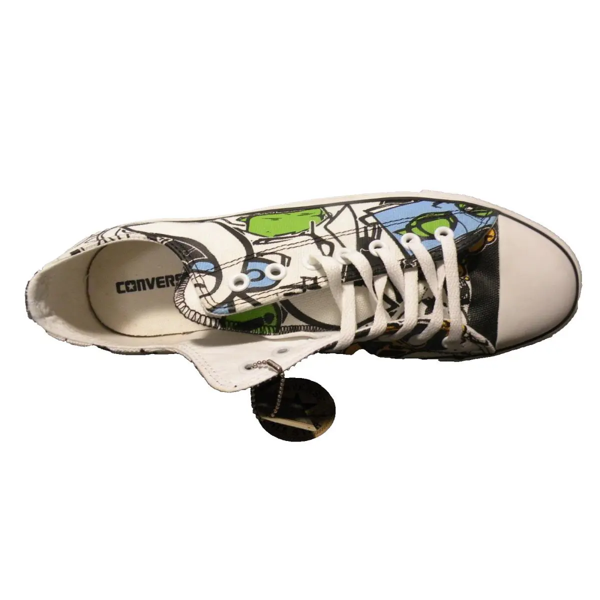 Converse shoes - Converse All Star OX Low - WHITE/BLUE/GREEN/BLACK - A00144F 2