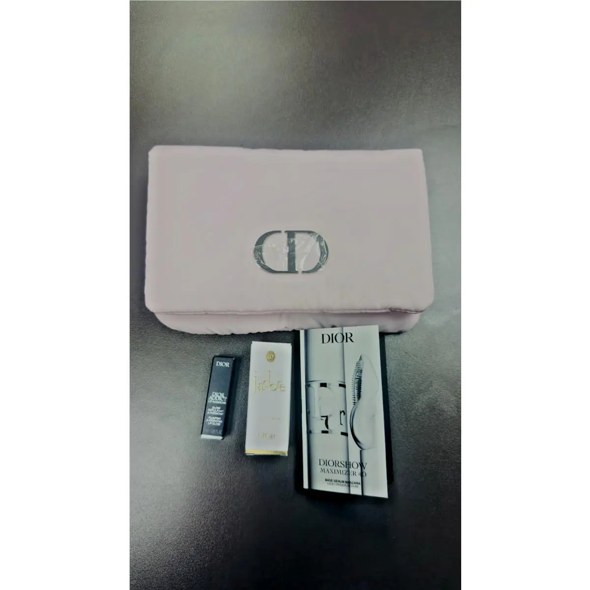 Dior Gift Set – Parfum Lip Maximizer Gloss Diorshow Mascara Primer and Pouch