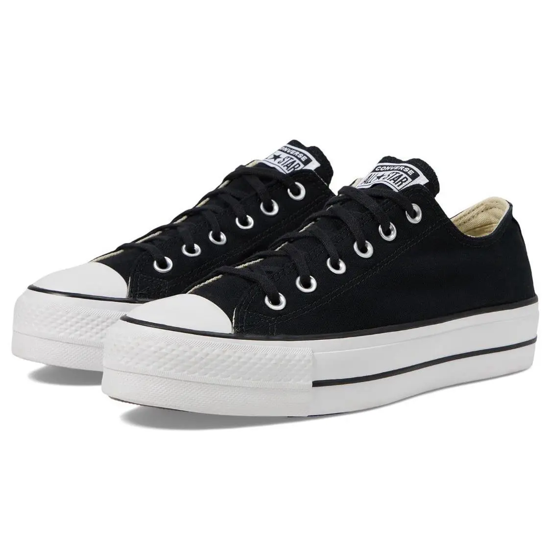 Converse shoes - Converse Chuck Taylor All Star Platform Low Top - Black/White/White 1