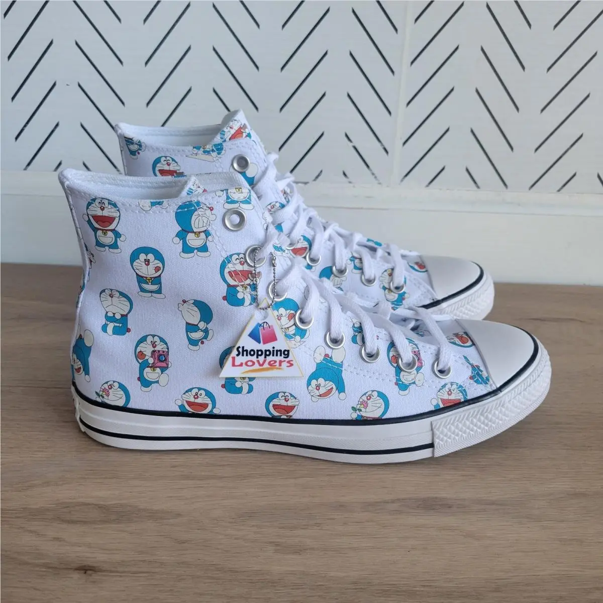Converse x Doraemon Chuck Taylor Hi Sz 7 Men Shoes Sneakers White Blue A15791C