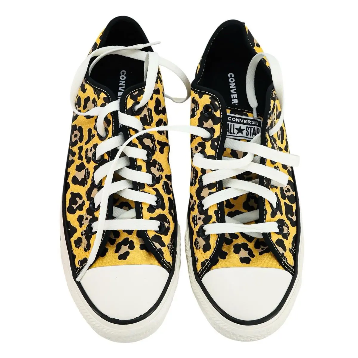 Converse Custom Chuck Taylor All Star By You Size 6.5 / 8.5 Yellow Leopard - Yellow