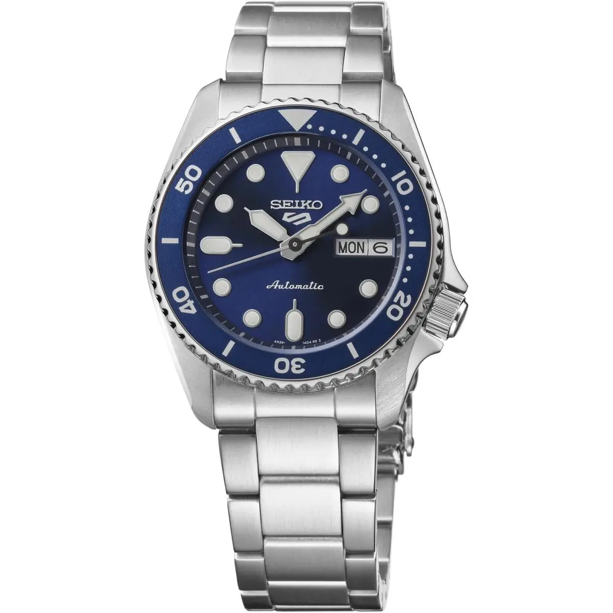 Seiko Men`s 5 Sports Automatic Blue Dial Watch - SRPL77K1 - Blue