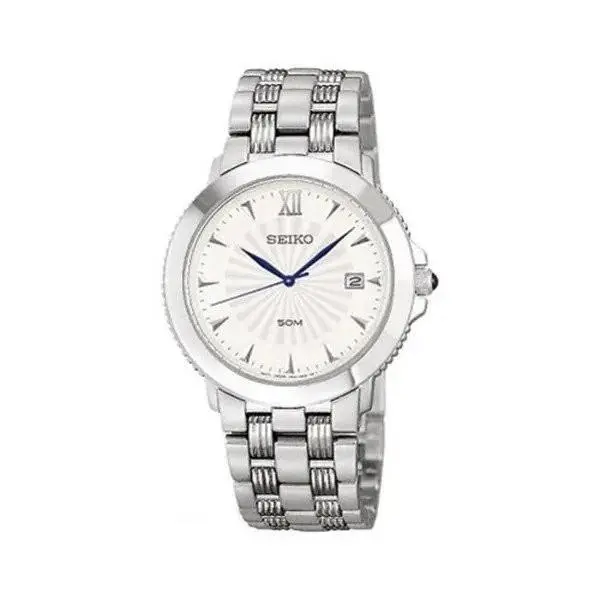 Seiko Le Grand Sport White Dial Stainless Steel Watch SKK511
