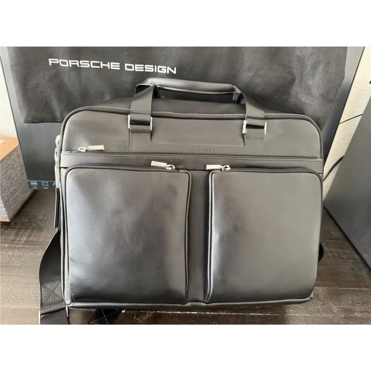 Porsche Design Leather Briefcase Laptop Case Bag P`2000