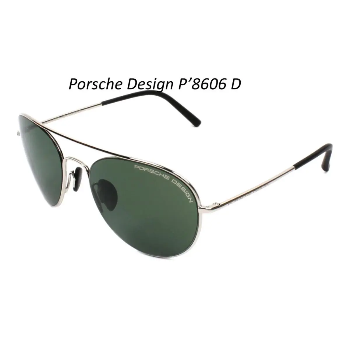 Porsche Design P8606 D 54mm Men Unisex Green Lens Aviator Pilot Sunglasses