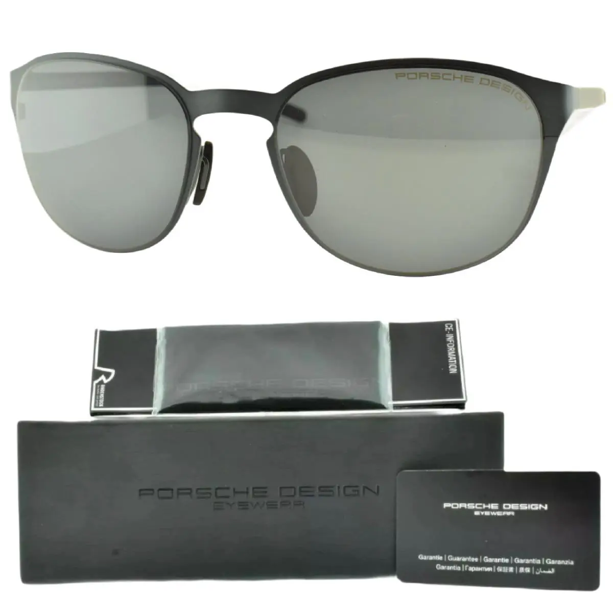 Porsche Design P`8666 D 55-19-140 Round Full Rim Unisex Sunglasses