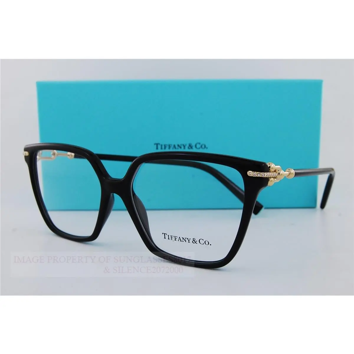 Tiffany Co. Eyeglass Frames TF 2290BU 8001 Black Size 55 For Women by Tiffany & Co.