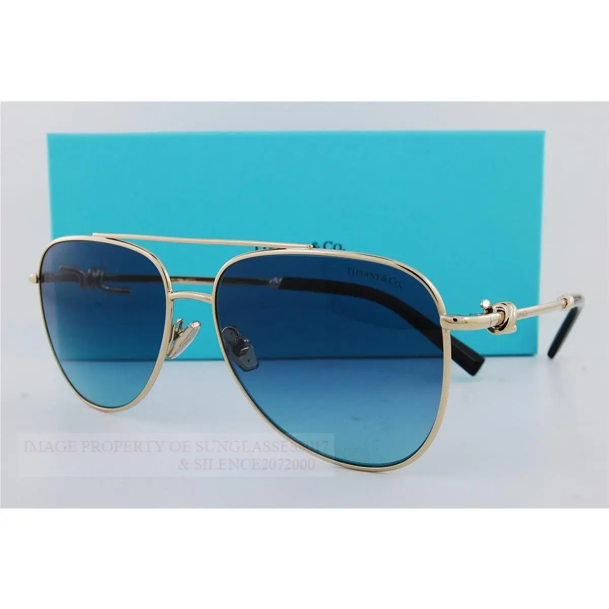 Tiffany Co. Sunglasses TF 3116 62029S Gold/azure Gradient For Women by Tiffany & Co.