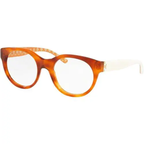 Tory Burch TY2085 White O Translucent Round Polycarbonate Plastic Glasses 8000-4